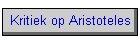 Kritiek op Aristoteles